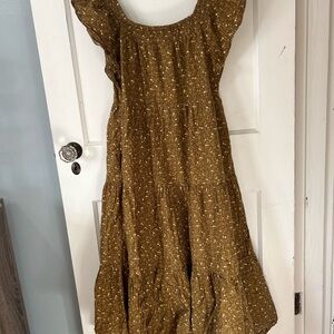 Brown Polka Dot Dress